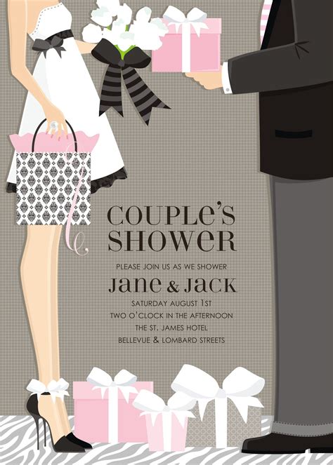 Classic Couple Bridal Shower Invitation By Doc Milo ~ This Doc Milo Brid Couples Bridal