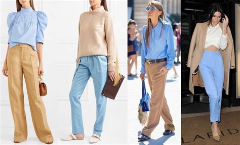 Blue Trousers Outfit Pants Outfit Work Beige Outfit Work Outfits Ice Blue Color Light Blue