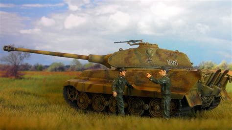 Panzer Sloped Armor King Tiger Porsche Turret Spzabt 503