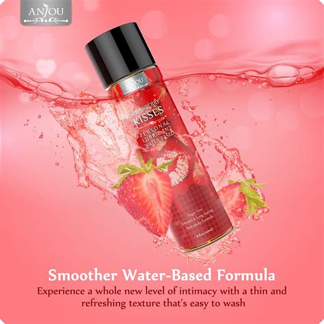 Personal Lubricant 8 Oz Water Based Strawberry Flavored Sex Lube For