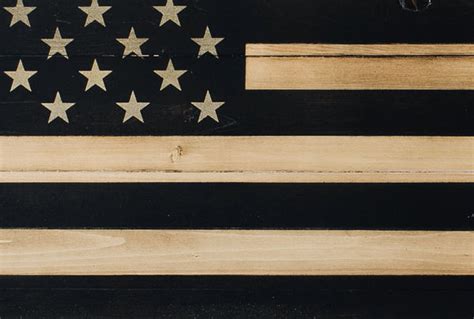 Wooden Subdued American Flag Wood Front Line Flag Flags Of Valor Llc