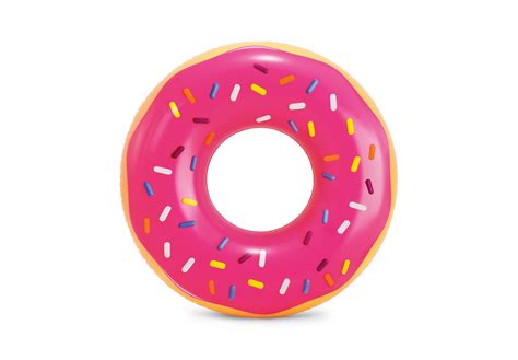 intex inflatable pink sprinkle donut pool tube float
