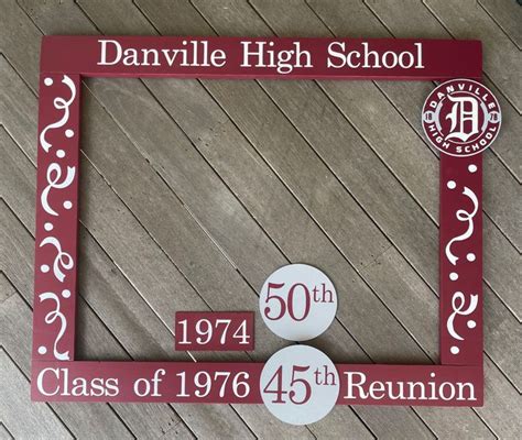 Reunion Photobooth Frame With Logo High School Class Reunion Etsy