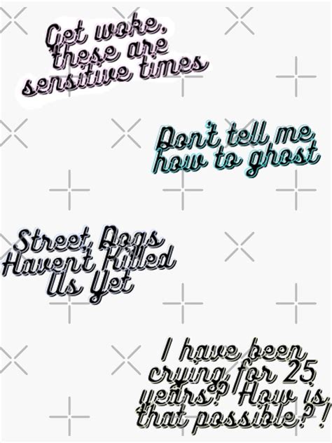Jatp Quote Pack Sticker For Sale By Laurasticks Redbubble