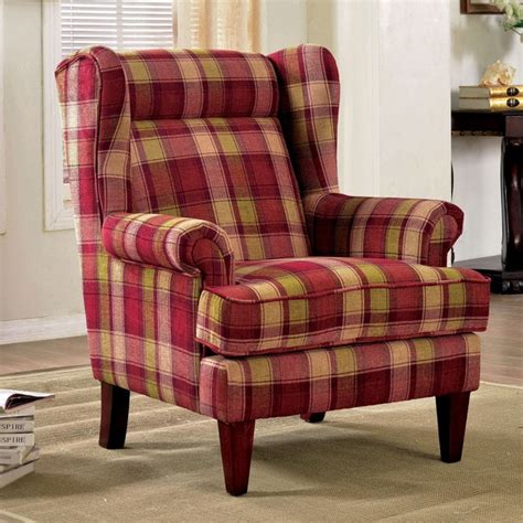 Additonally, upon opening the box, we got an. Furniture of America Shermin Traditional Plaid Patterned ...