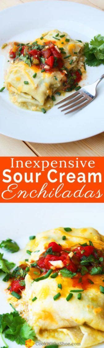 Gradually whisk in the chicken broth, and cook until mixture thickens and bubbles. Sour Cream Enchiladas