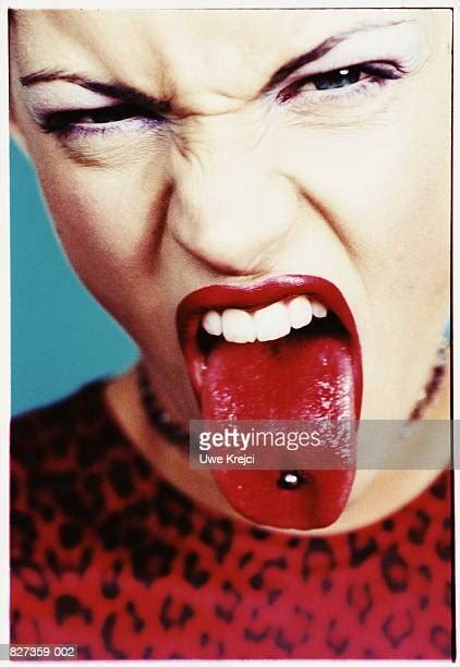 pierced tongue stock fotos und bilder getty images