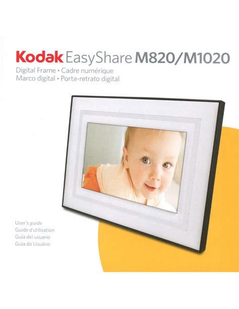Download Free Pdf For Kodak Easyshare M820 Digital Photo Frame Manual