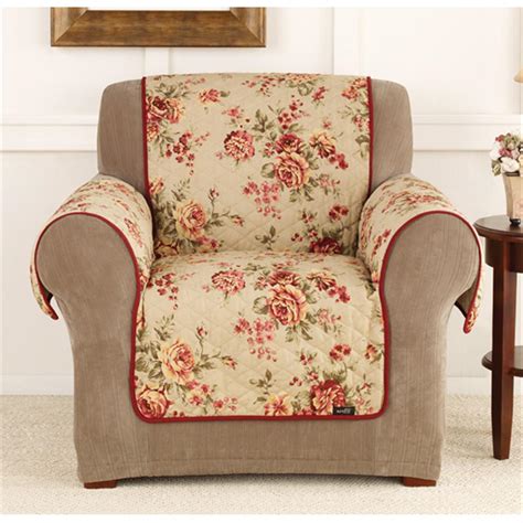 Providing top quality chair covers worldwide. Sure Fit® Lexington Floral Chair Pet Cover - 292855 ...