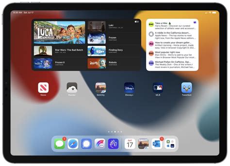 A Look At Big Widgets And Focused Home Screens In Ipados 15 The Sweet