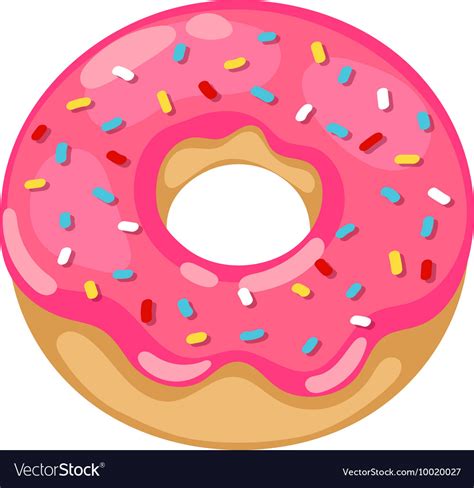 Donuts Isolated Royalty Free Vector Image VectorStock
