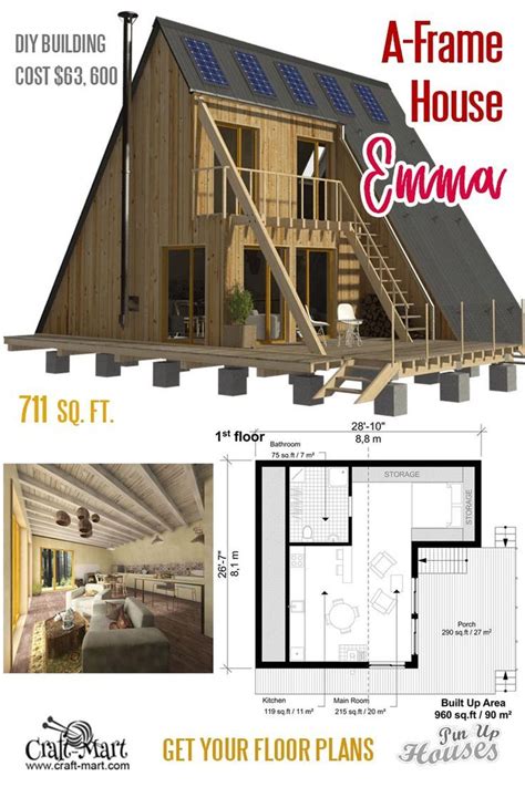 One story house plans with porch | 90+ contemporary home plans free. Unique small house plans under 1000 Sq. Ft. (Cabins, Sheds ...