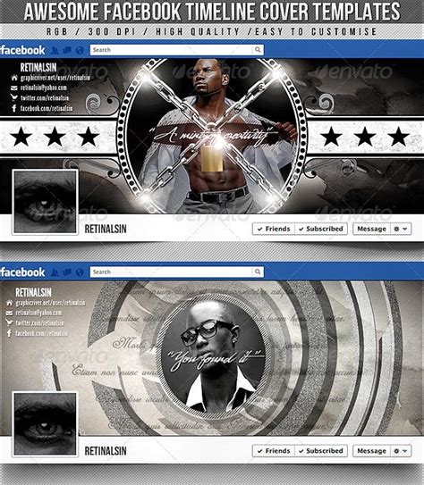 Facebook Timeline Covers 2in1 Web Elements Graphicriver