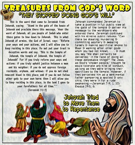 Jehovah Tried To Move Them To Repentancejeremiah 71 7 Scripture