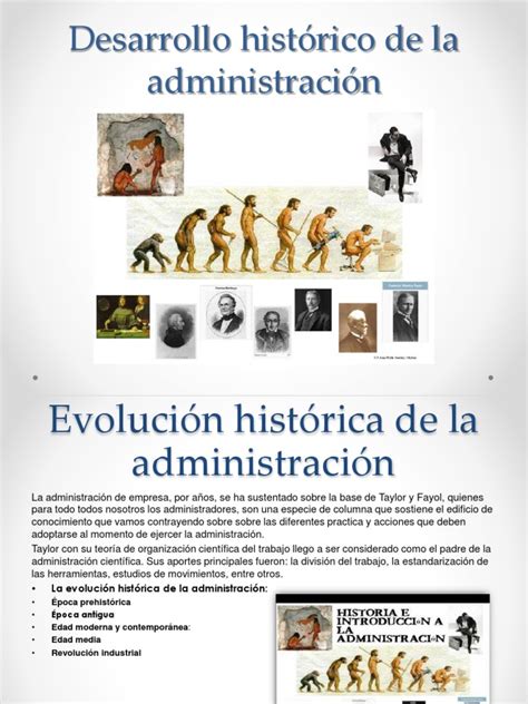 Desarrollo Histórico De La Administración Sociedad Ciencia