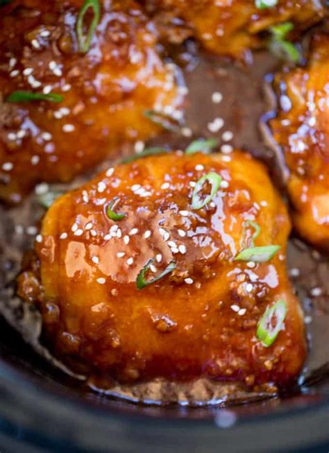 Teriyaki Chicken In Slow Cooker Easy Dinner Then Dessert