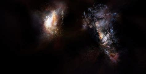 Astronomers Spot Primordial Galaxies Swimming In Dark Matter Space