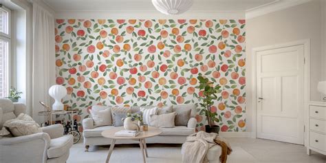 Peaches Wallpaper And Peach Background Wall Murals Happywall