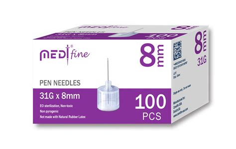 Medtfine Insulin Pen Needles 31g 8mm 100pcs