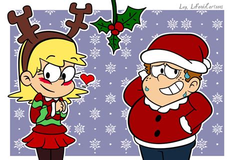 Fanart NavideÑo El Muérdago De Leni Y Chaz The Loud House Español Amino