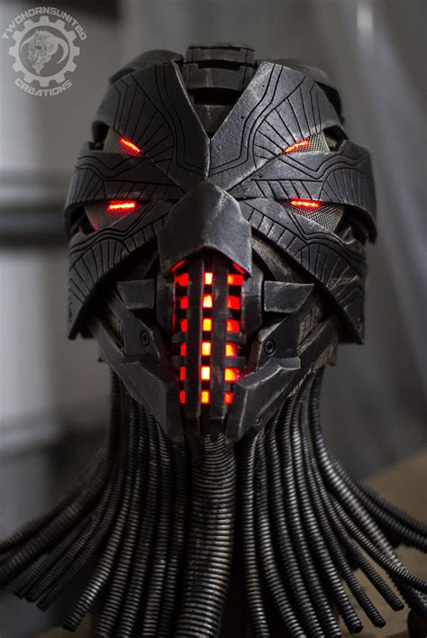 Twohornsunited Masks In 2019 Futuristic Helmet Cyberpunk Armor