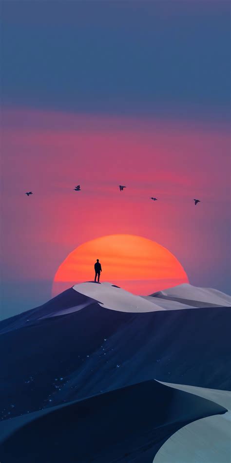 1080x2160 Resolution Dune Cool Artistic Sunset 4k One Plus 5thonor 7x
