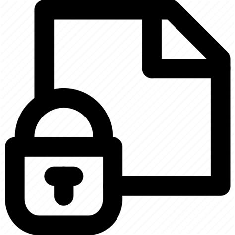 Encrypted File Protection Secure Security Icon