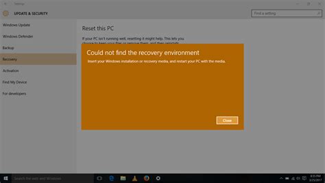 Could Not Find The Recovery Environment Error On Windows Quick Guide