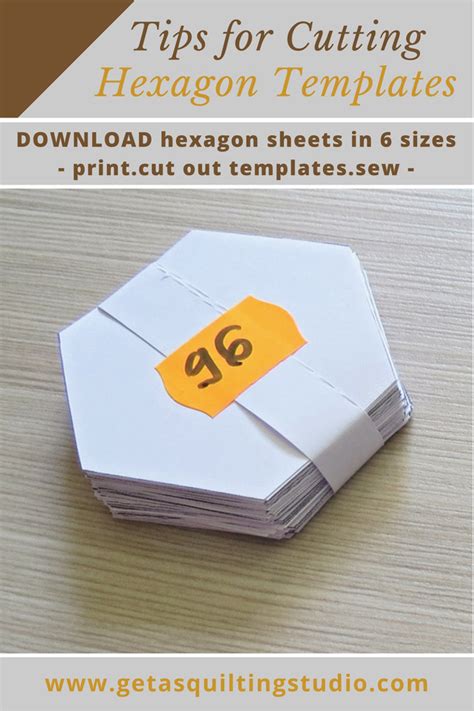Quick And Easy Way To Cut Hexagon Templates For English Paper Piecing