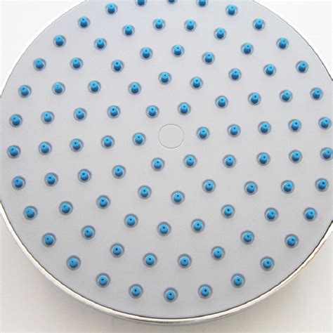8 Inch Bathroom Big Round Water Saving Shower Top Spray Nozzle Crude Hole Abs Plastic Shower