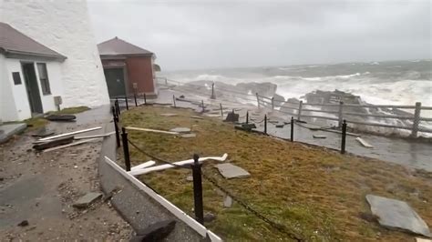 Historic Maine Lighthouse Damaged In Coastal Flooding From Winter Storm