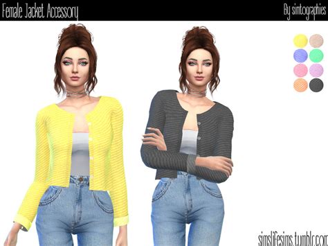 Female Jacket The Sims 4 P3 Sims4 Clove Share Asia Tổng Hợp Custom Content The Sims 4 Game