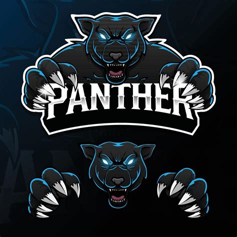 Angry Wild Animal Panther Esport Logo Illustration 2419890 Vector Art