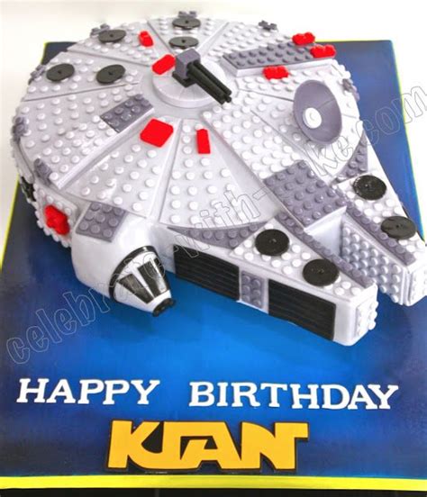 Celebrate With Cake Millenium Falcon Lego Cake Star Wars Cake War
