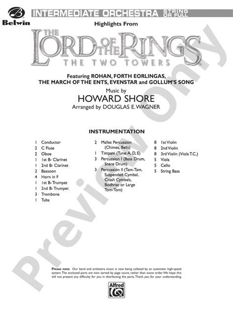 The Lord Of The Rings The Two Towers Highlights From Score Full