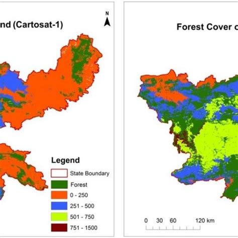 Altitude Aspect Slope And Hill Shade Maps Of Jharkhand India
