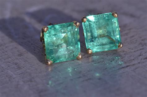 Sold The Arlington Outstanding Emerald Earrings Featuring 65 Carats