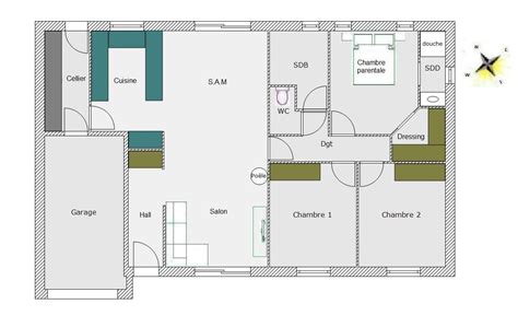 Plan Maison Rectangulaire 100m2