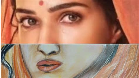 Kriti Sanon Drawing Adipurush Pencil Sketch Time Lapse YouTube