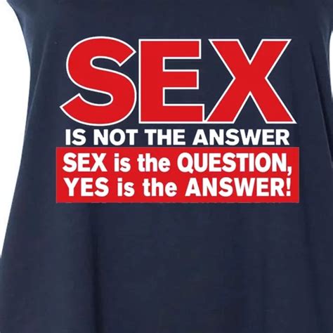 Funny Rude Sex Is Not The Answer Womens Plus Size Tank Top