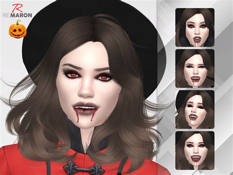 The Sims Resource Vampire Facepaint Halloween 03