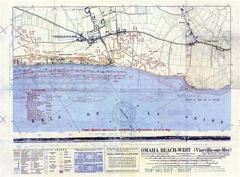 Omaha Beach West Map D Day Map Omaha D Day Normandy