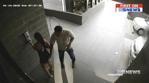 Man Groping Woman Outside Of Her Apartment Caught On Camera The Courier Mail
