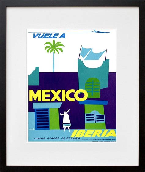Mexico Travel Poster Mexican Wall Art Print Home Decor Zt615 Etsy