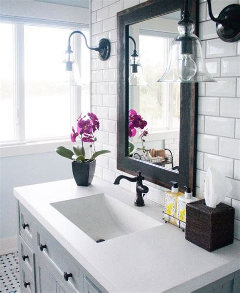 Subway tile patterns are classic, trendy, and flexible. 34 bathrooms with white subway tile ideas and pictures