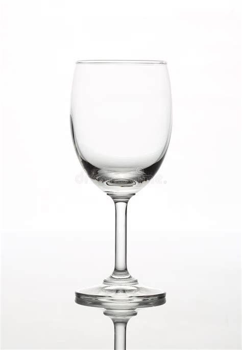 Empty Wine Glass Isolated On White Background Stock Photo Image Of