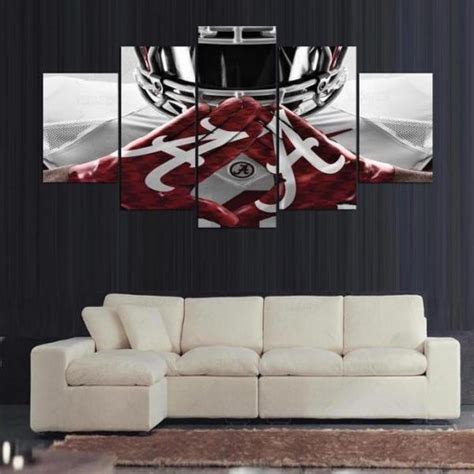 alabama crimson tide college football team sport  panel canvas art