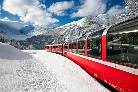 Passeio De Trem Panor Mico Bernina Express De Sankt Moritz A Tirano