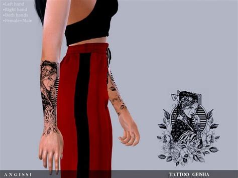 Get Free Geisha Tattoo By Angissi By Tsr Lana Cc Finds