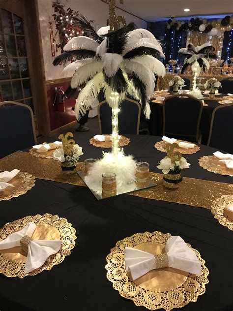 Black And Gold Sweet Roaring S Great Gatsby Theme Roaring S Birthday Party Great